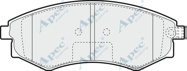 APEC BRAKING Piduriklotsi komplekt,ketaspidur PAD991